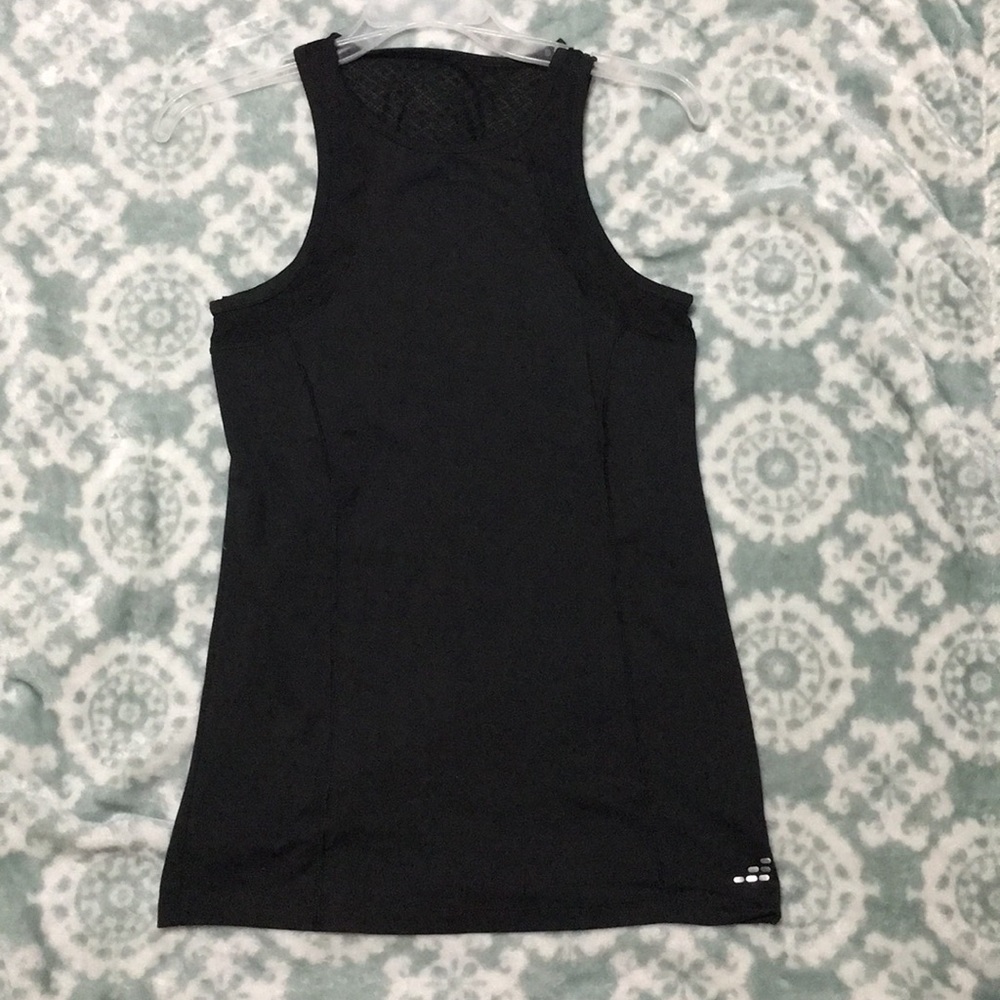 Black athletic tank top